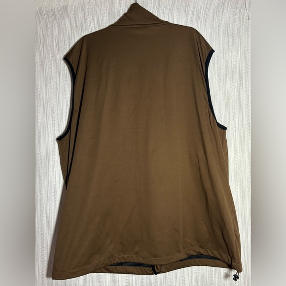 Men's Brown Sleeveless Jacket XXL - Picture 3 of 4